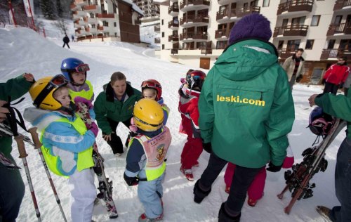 Le Ski Nannies pick up from ski school