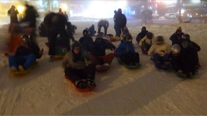 Toboggan in Courchevel